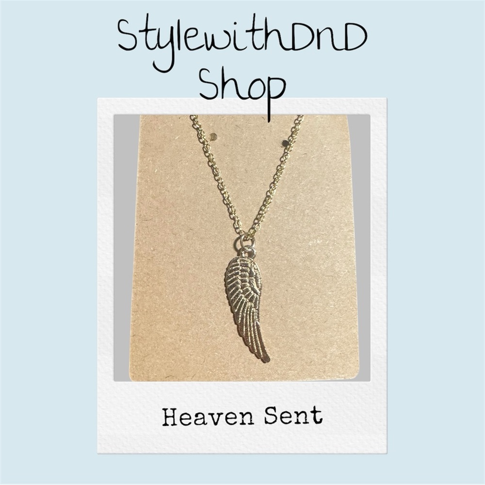Heaven Sent Silver Wing Necklace